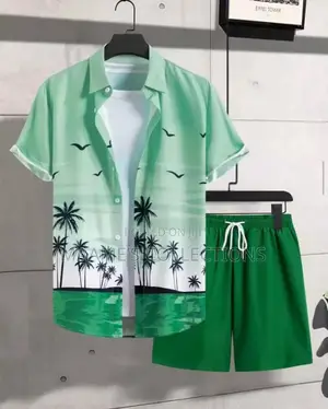 Men's Casual Summer Short Sleeve T-shirt Shorts Set