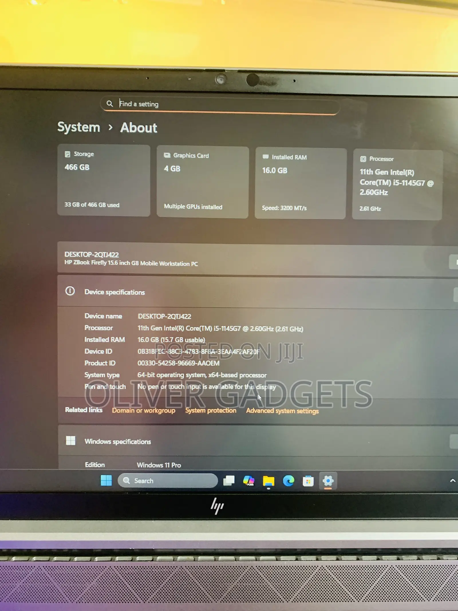Laptop HP ZBook Firefly G8 16GB Intel Core i5 SSD 512GB