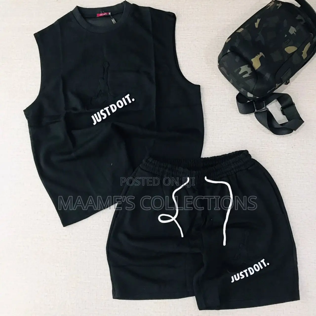 Men's Sleeveless Tank Top and Shorts 2pcs Set
