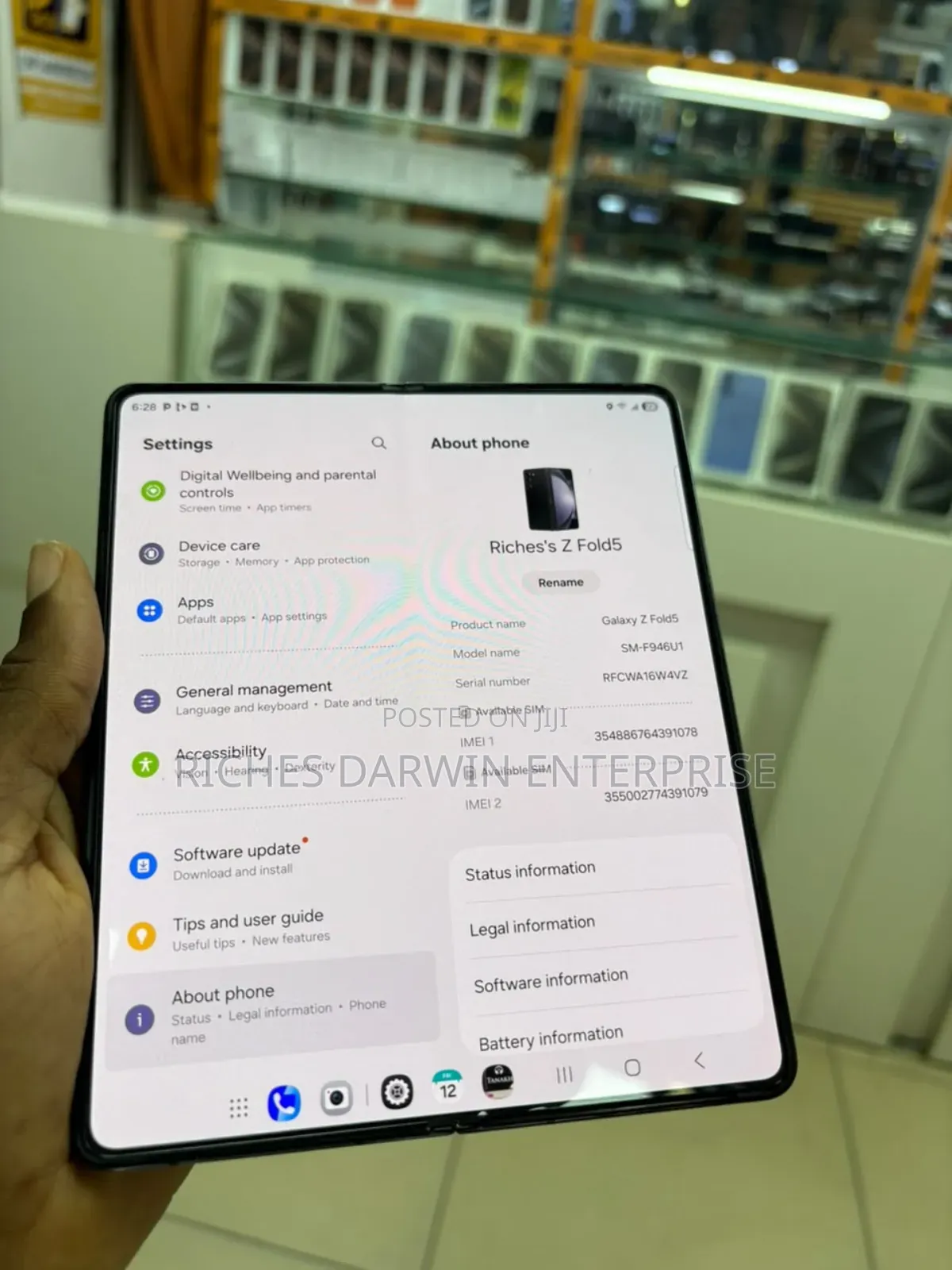 Samsung Galaxy Z Fold 5 256 GB Black