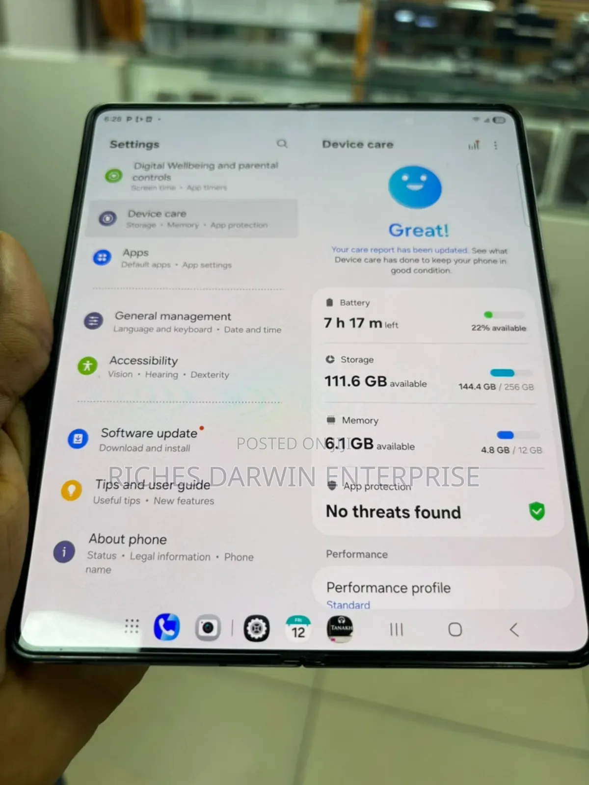 Samsung Galaxy Z Fold 5 256 GB Black