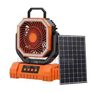 Breezemax 20000mah Solar Rechargeable Camping Fan