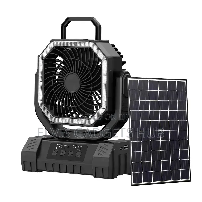 Breezemax 20000mah Solar Rechargeable Camping Fan