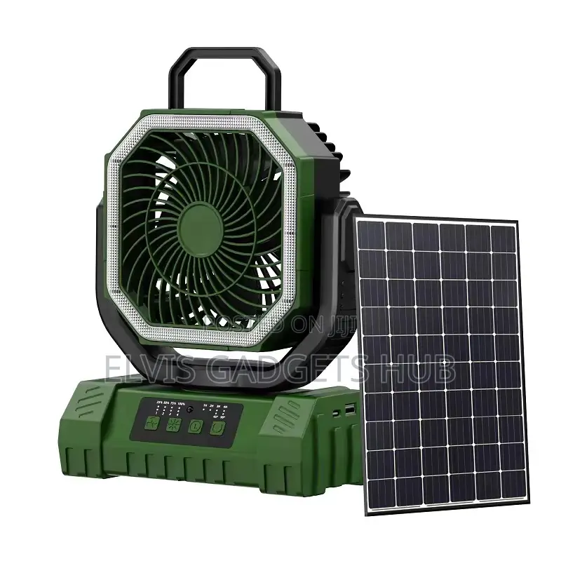 Breezemax 20000mah Solar Rechargeable Camping Fan