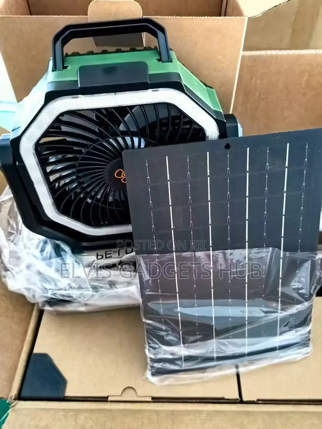 Breezemax 20000mah Solar Rechargeable Camping Fan