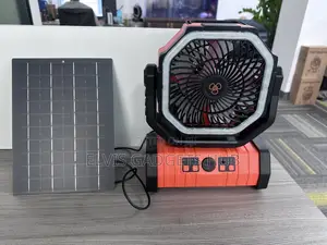 Breezemax 20000mah Solar Rechargeable Camping Fan