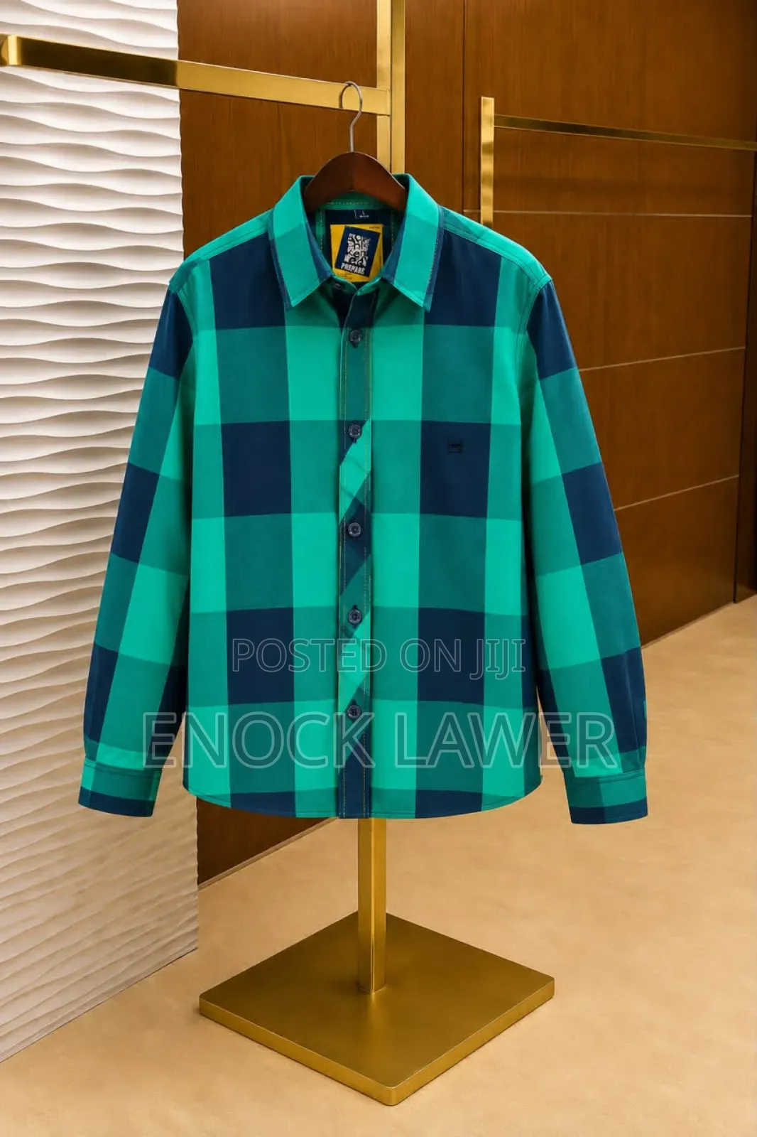 Men Check Long Sleeves Shirts