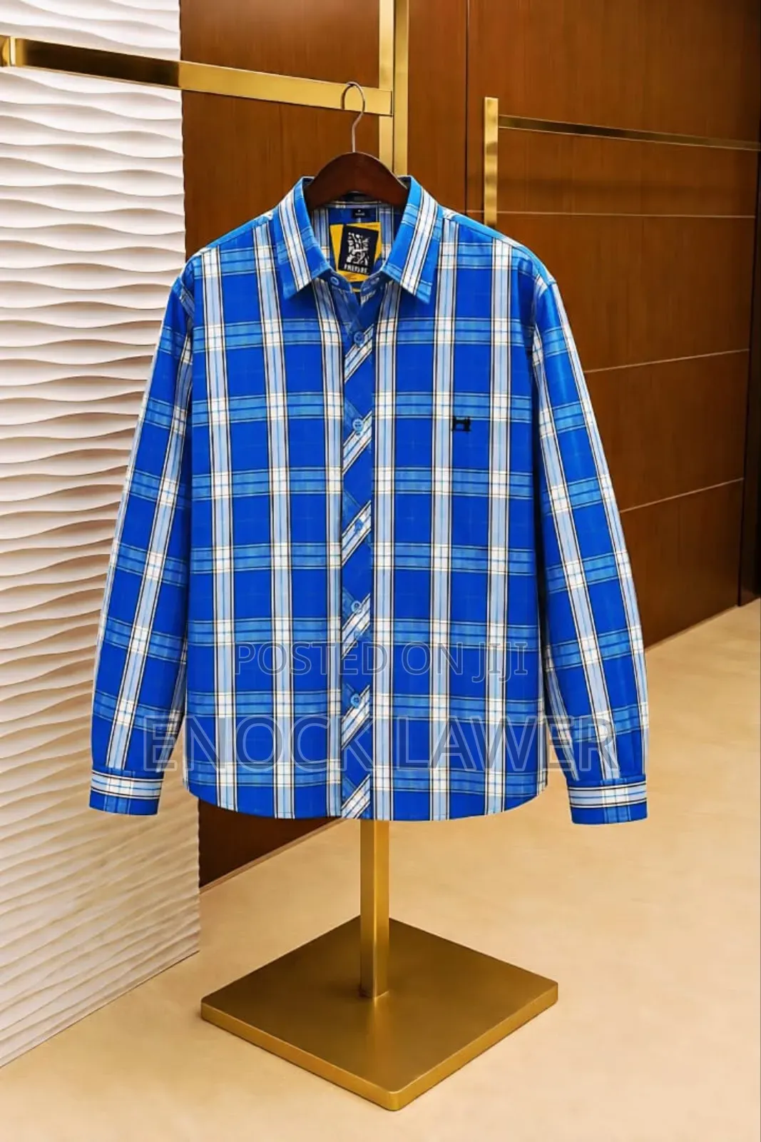 Men Check Long Sleeves Shirts