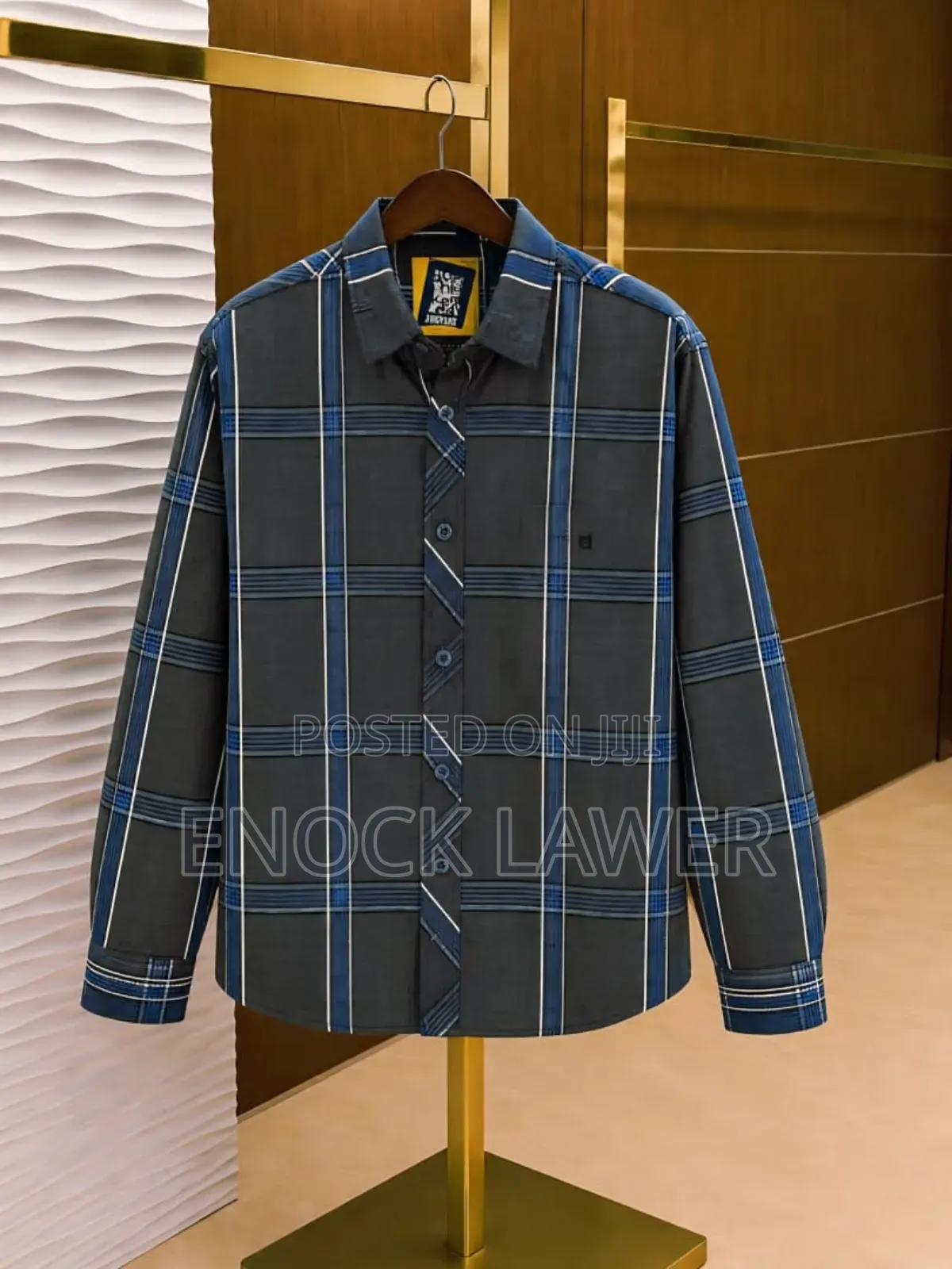Men Check Long Sleeves Shirts