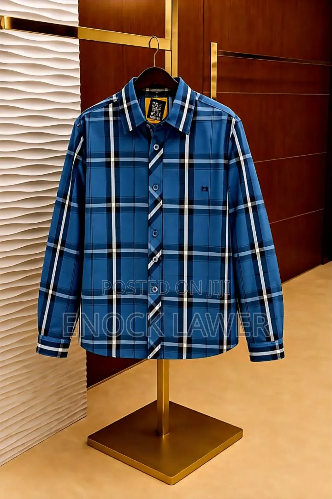 Men Check Long Sleeves Shirts