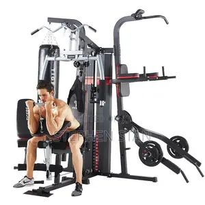Tiger 4-Station Multi-Function Home Gym Machine With Punching Bag