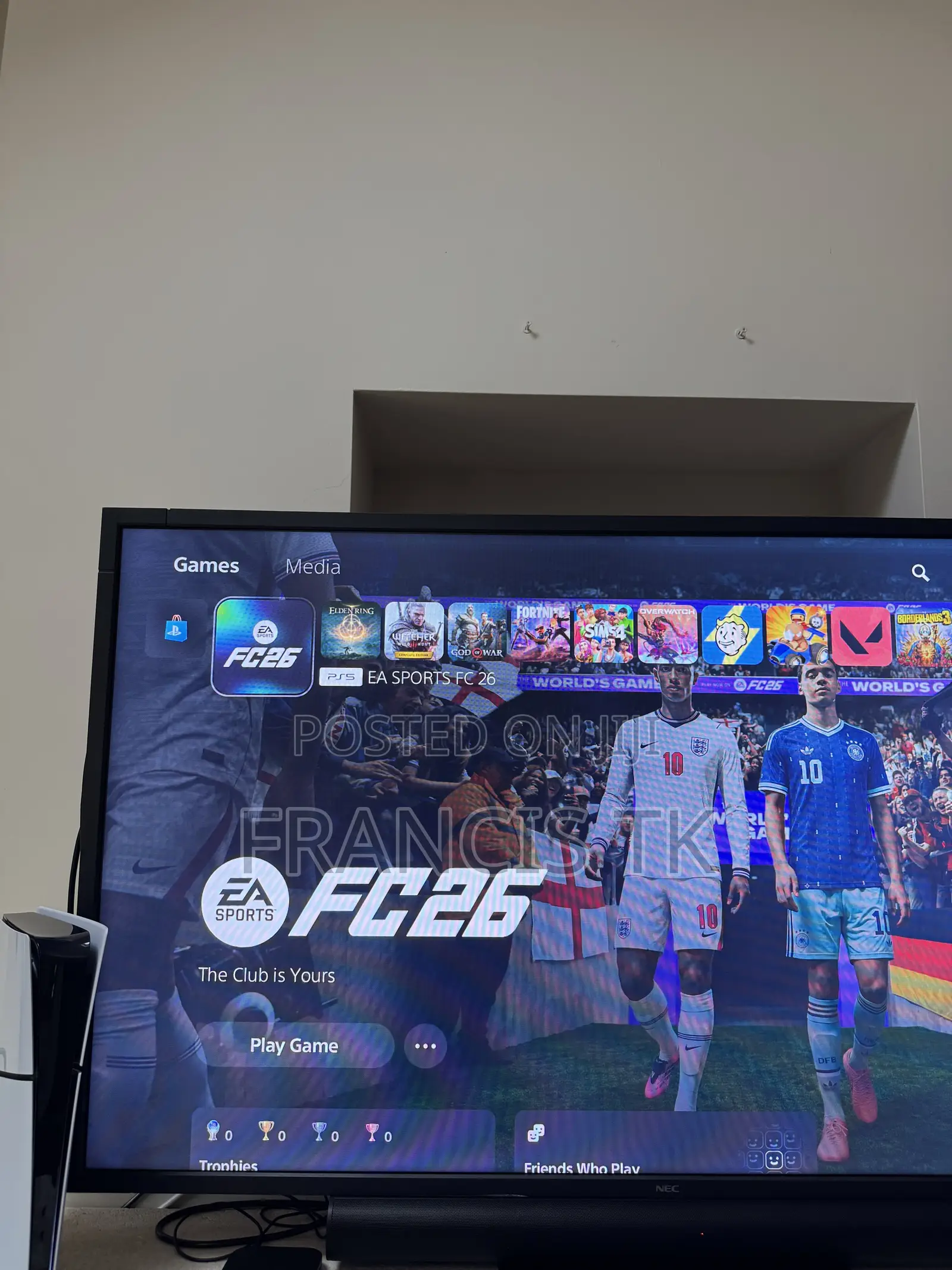 Brand New Ps5 Slim Digital + Fc26 and 10 Installed Games