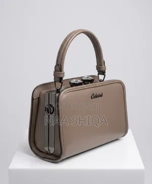 Luxury Box Clutch Bag- Nude