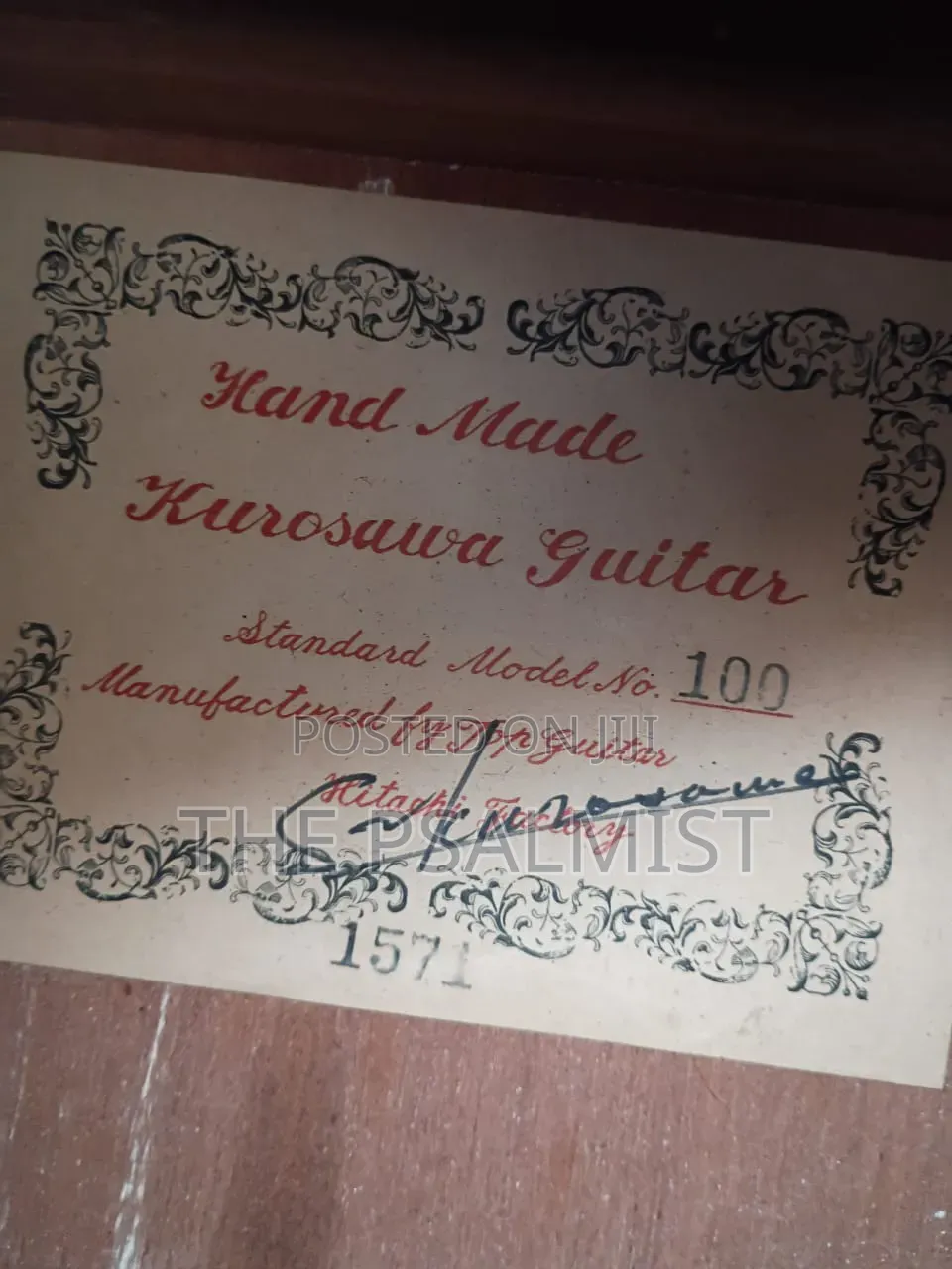 Kurosawa Classical Guitar in Hard Case