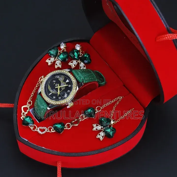 Luxury Ladies Watch Jewelry Gift Set