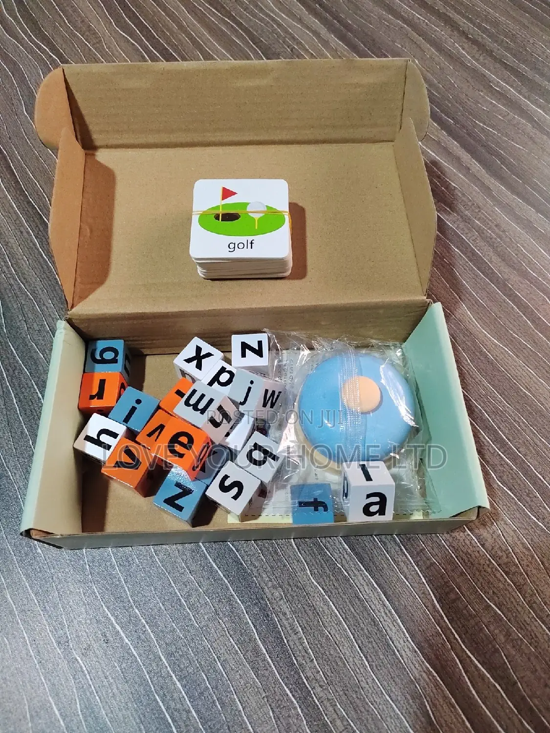 Educational Learning Toy With Letter Blocks Bell