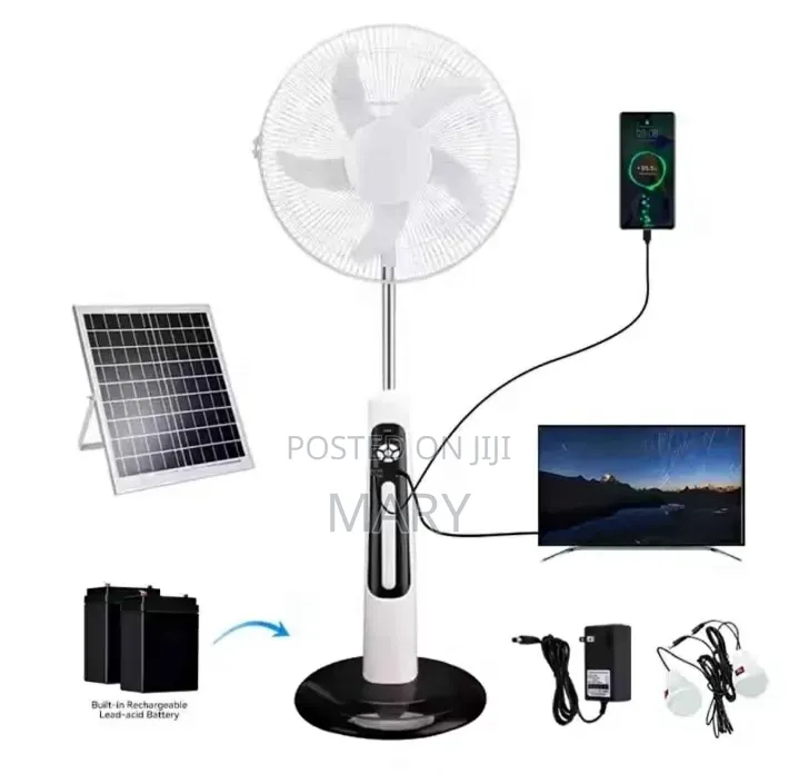 Rechargeable Solar Fan