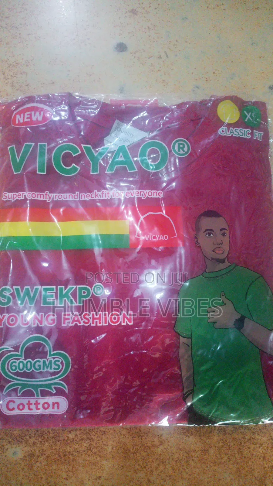Original Vicyao Cotton T-Shirt | Premium Plain Tee for Printing