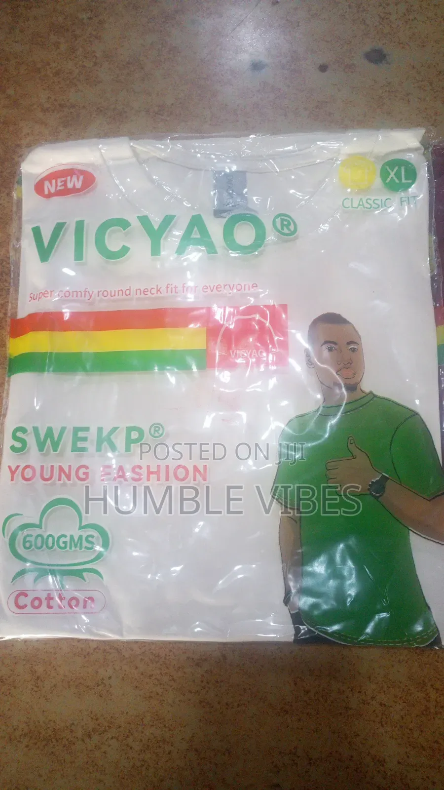 Original Vicyao Cotton T-Shirt | Premium Plain Tee for Printing