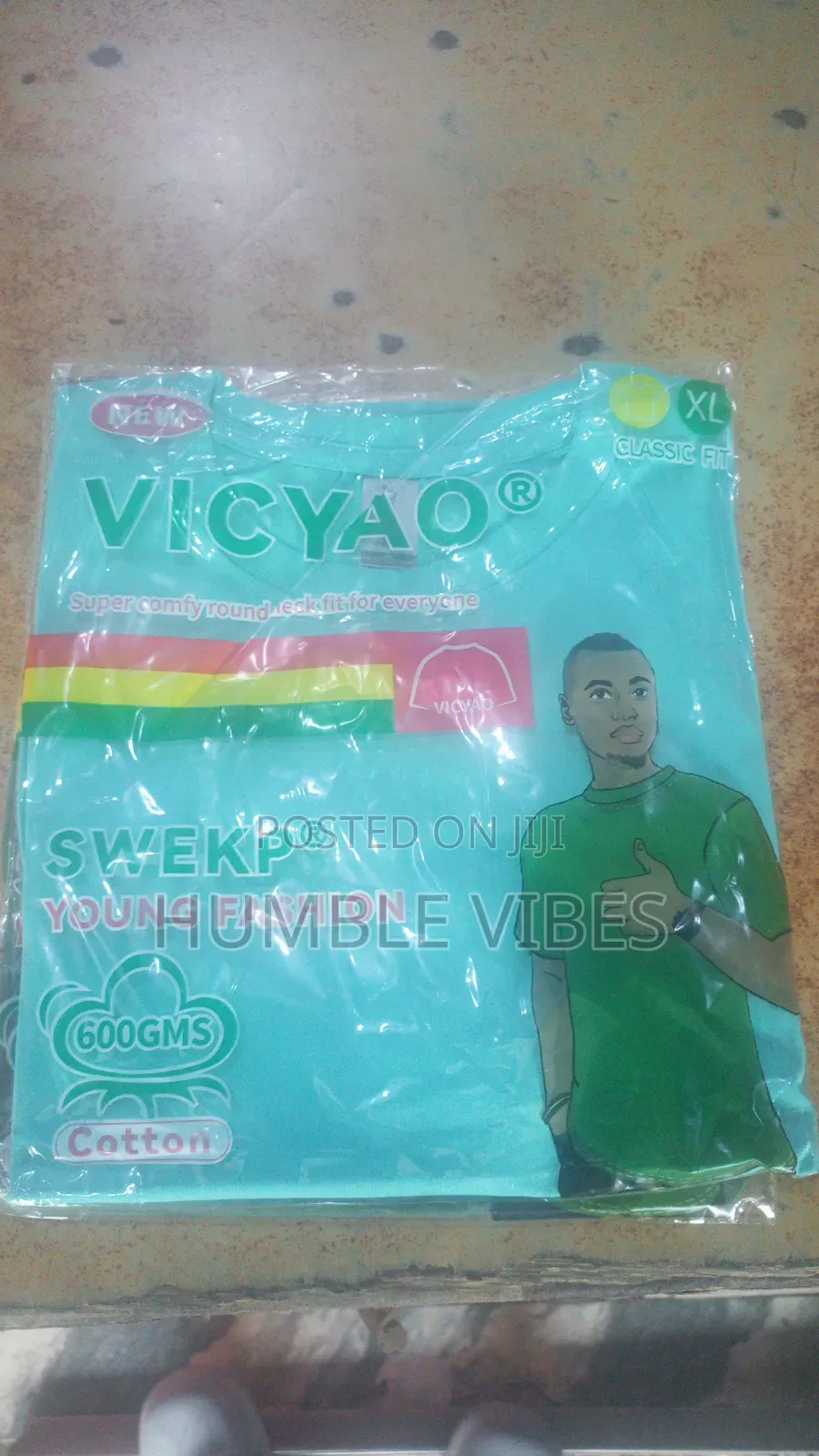 Original Vicyao Cotton T-Shirt | Premium Plain Tee for Printing