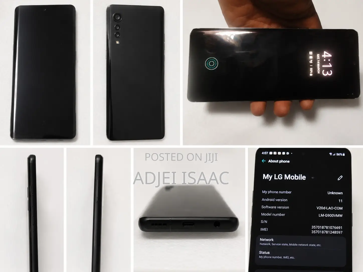 LG Velvet 5G 128 GB Black