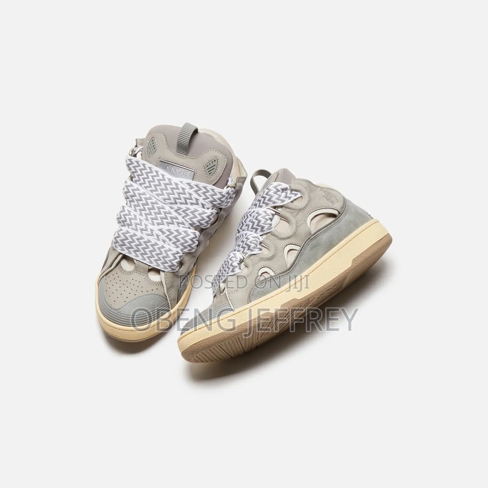 Original Lanvin Curb Gray Suede