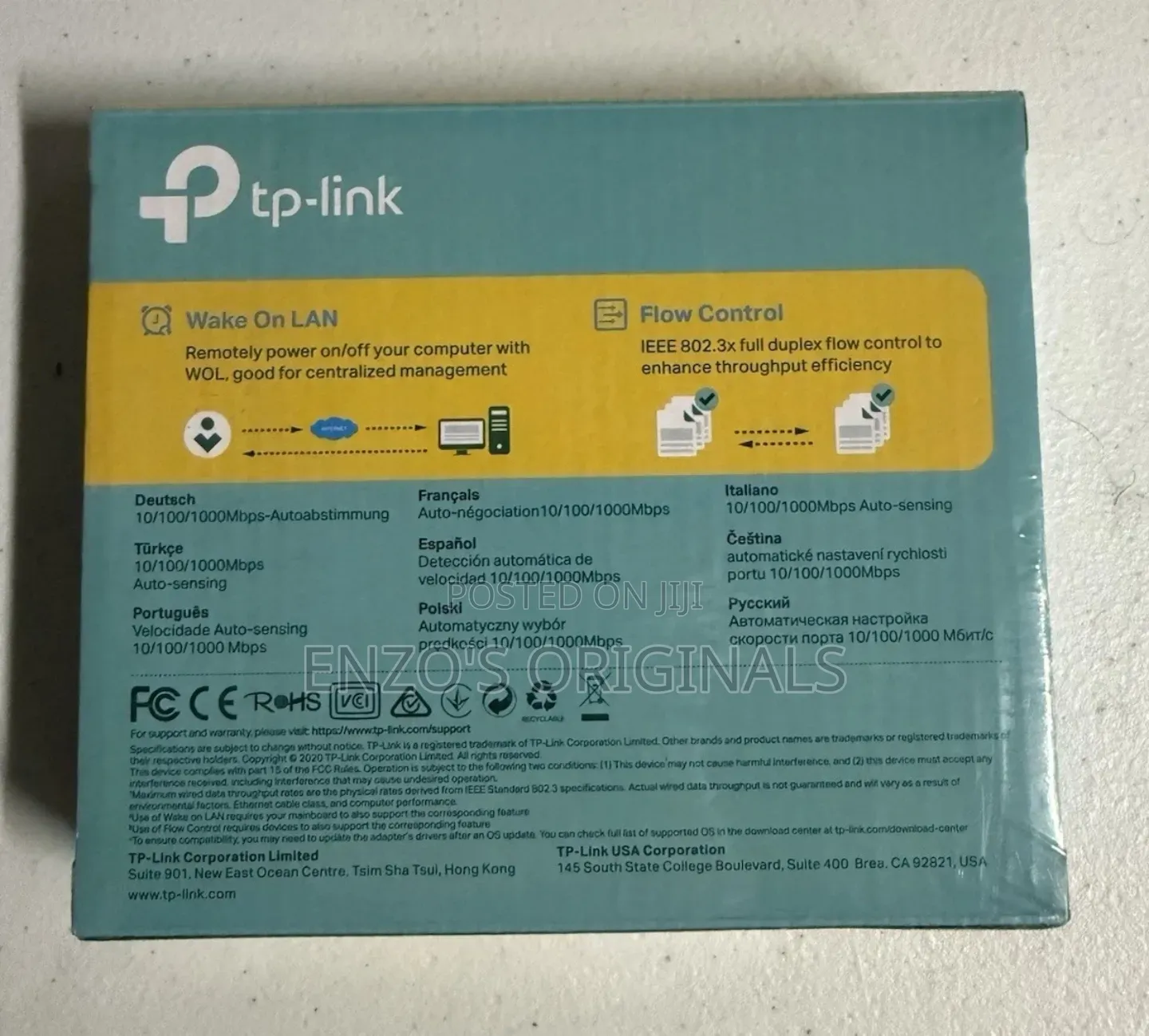 Gigabit Pci Express Network Adapter Original Tplink Lan Card Rj45