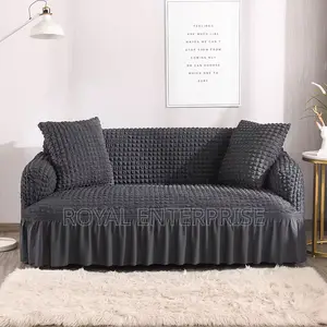 Elegant Skirted Sofa Cover ( 3 in 1 Cover )