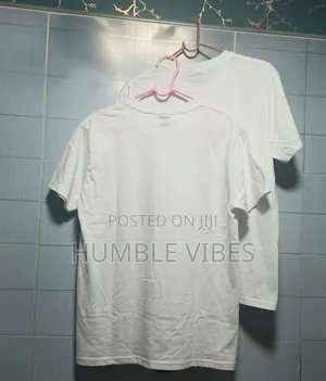 Original Gildan White T-Shirt | Heavy Cotton Blank Tee for Printing