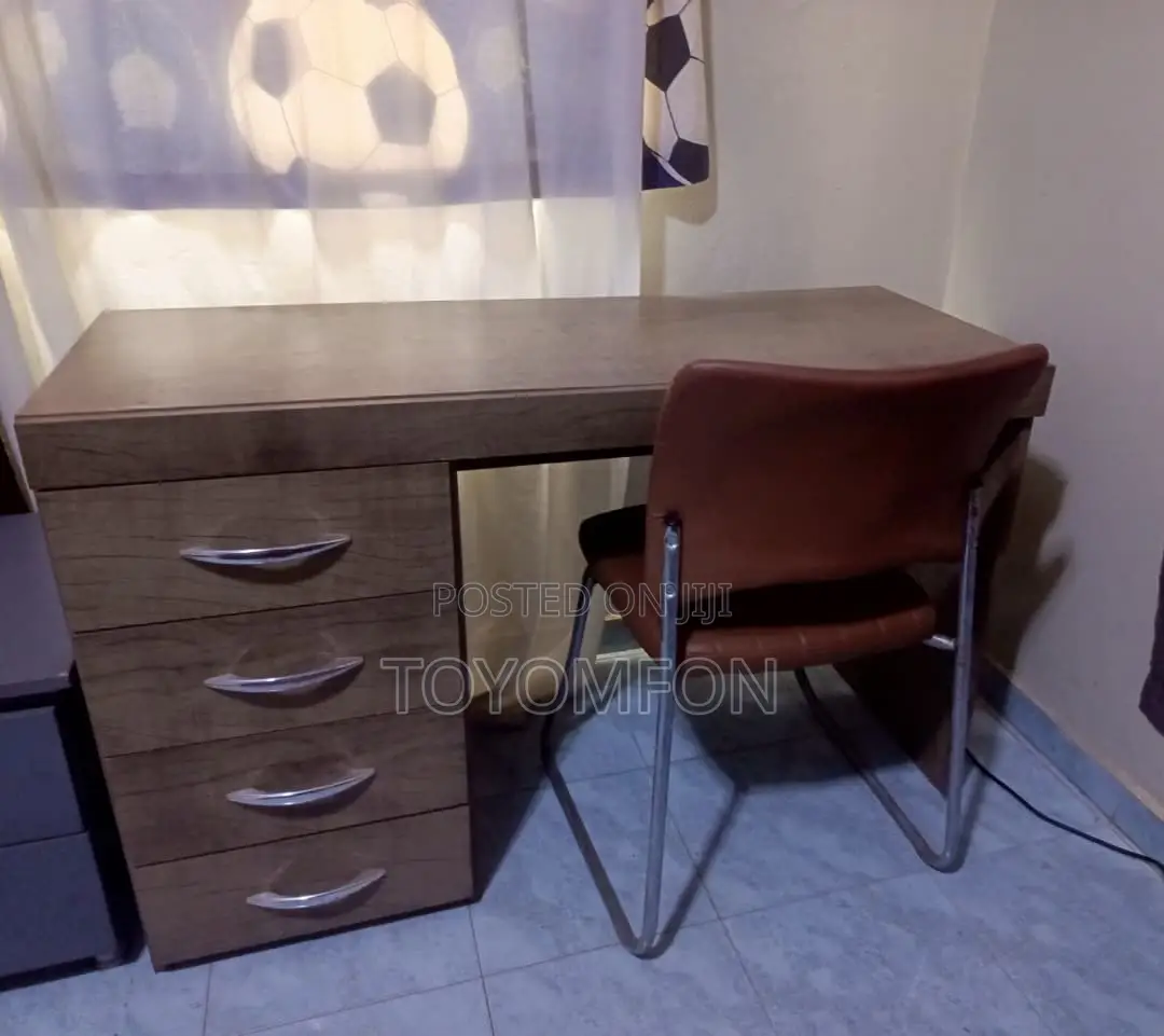 Home/Office Desk + Cushioned Chair