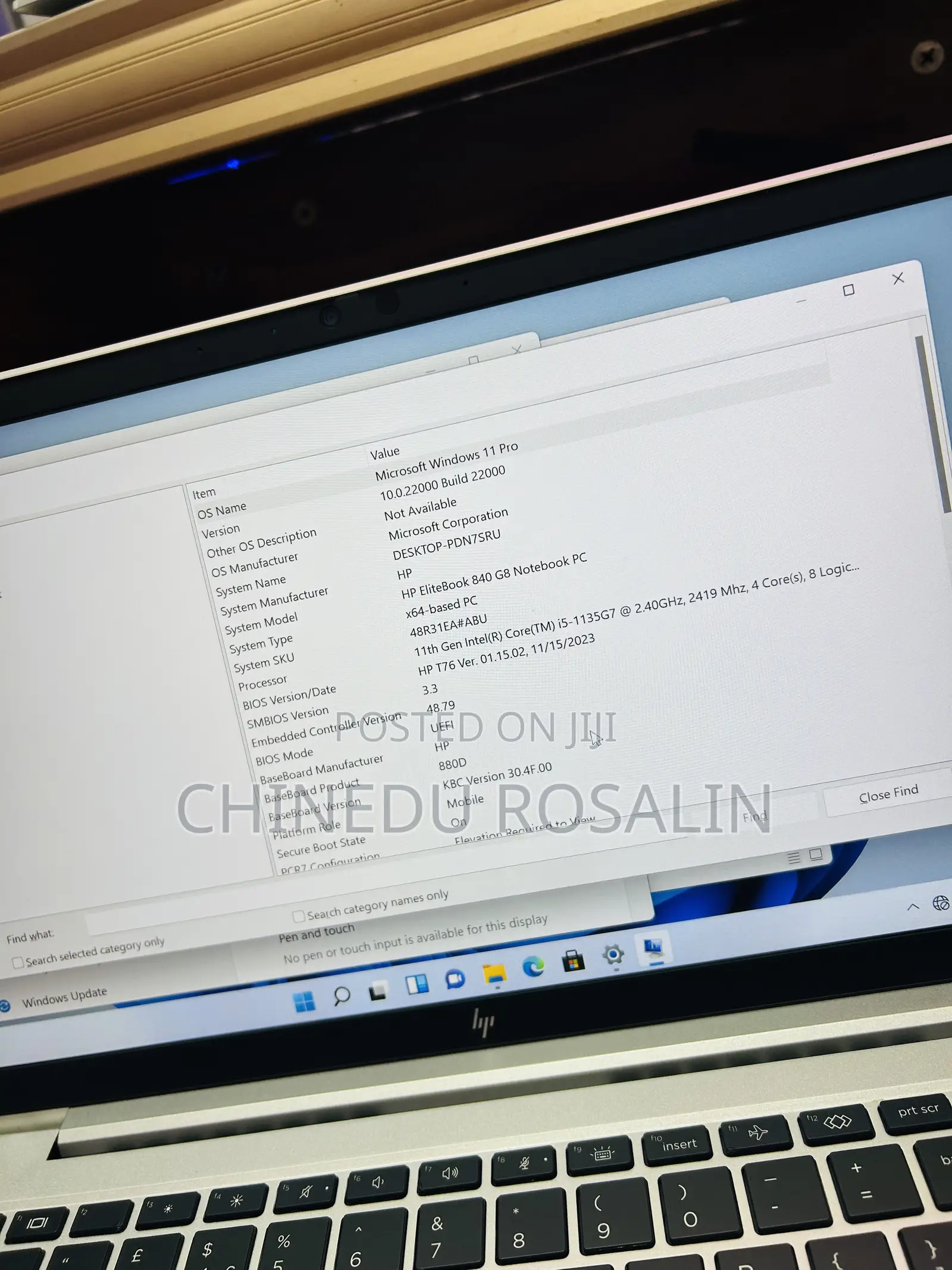 Laptop HP EliteBook 840 G8 8GB Intel Core i5 SSD 256GB
