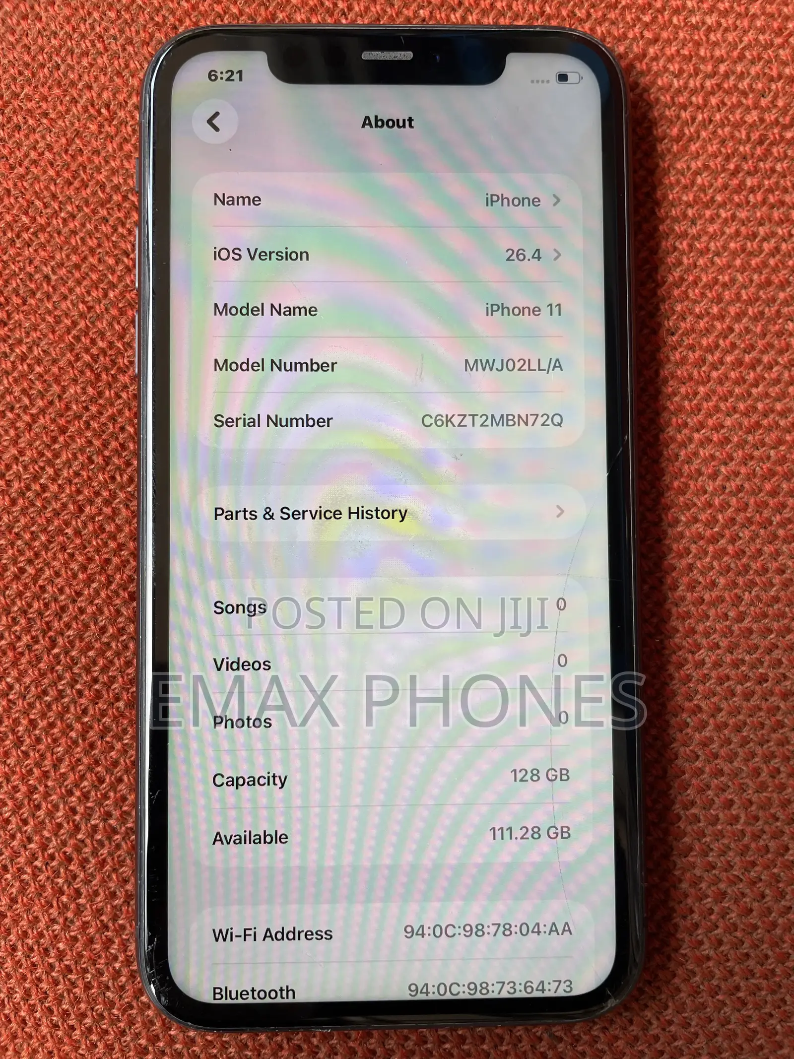 Apple iPhone 11 128 GB Black