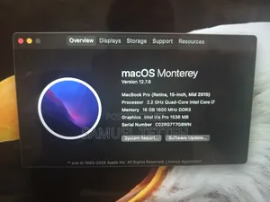 Laptop Apple MacBook 2015 16GB Intel Core i7 SSD 512GB