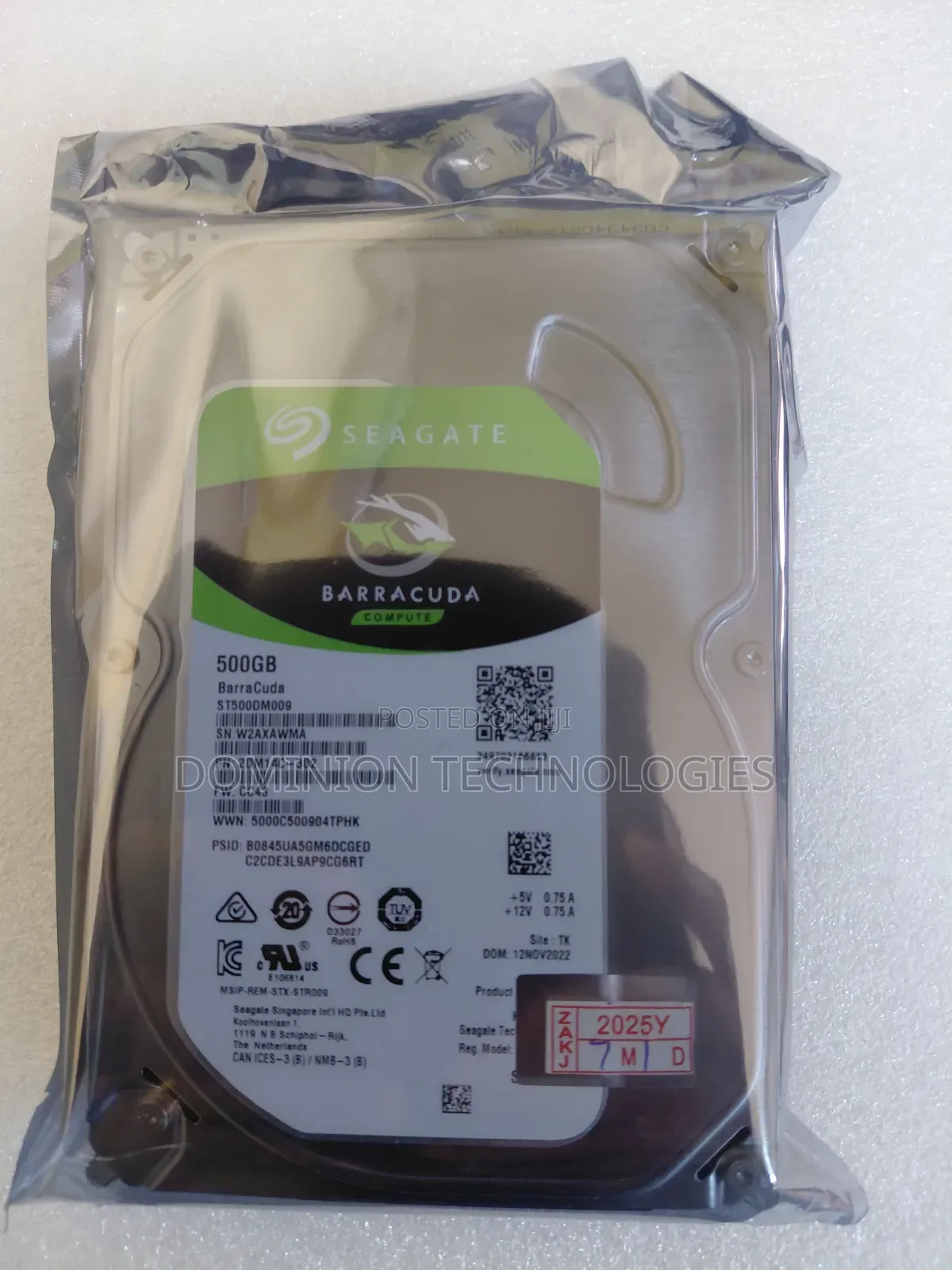 500gb Seagate Baracudesktop Internal HDD