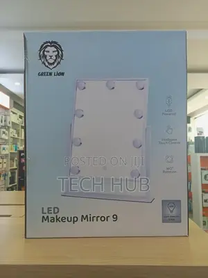 Green Lion Brightening 9 Led Makeup Mirror - White