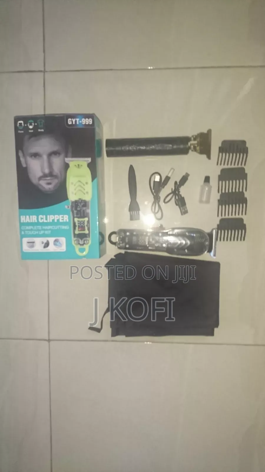Professional 2-in-1 Cordless Hair Clipper Beard Trimmer