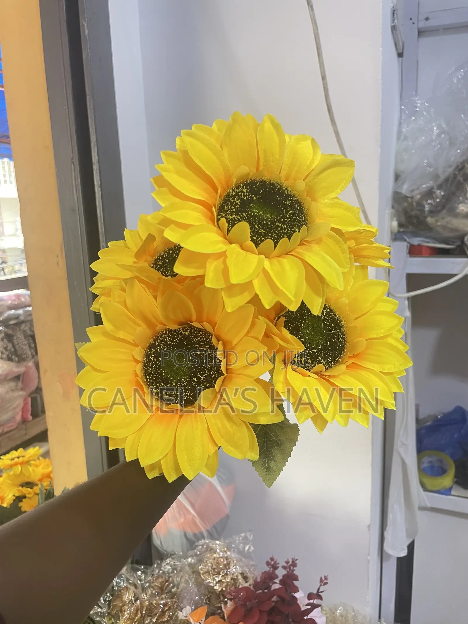 5 Head Artificial Sun Flower Bunch