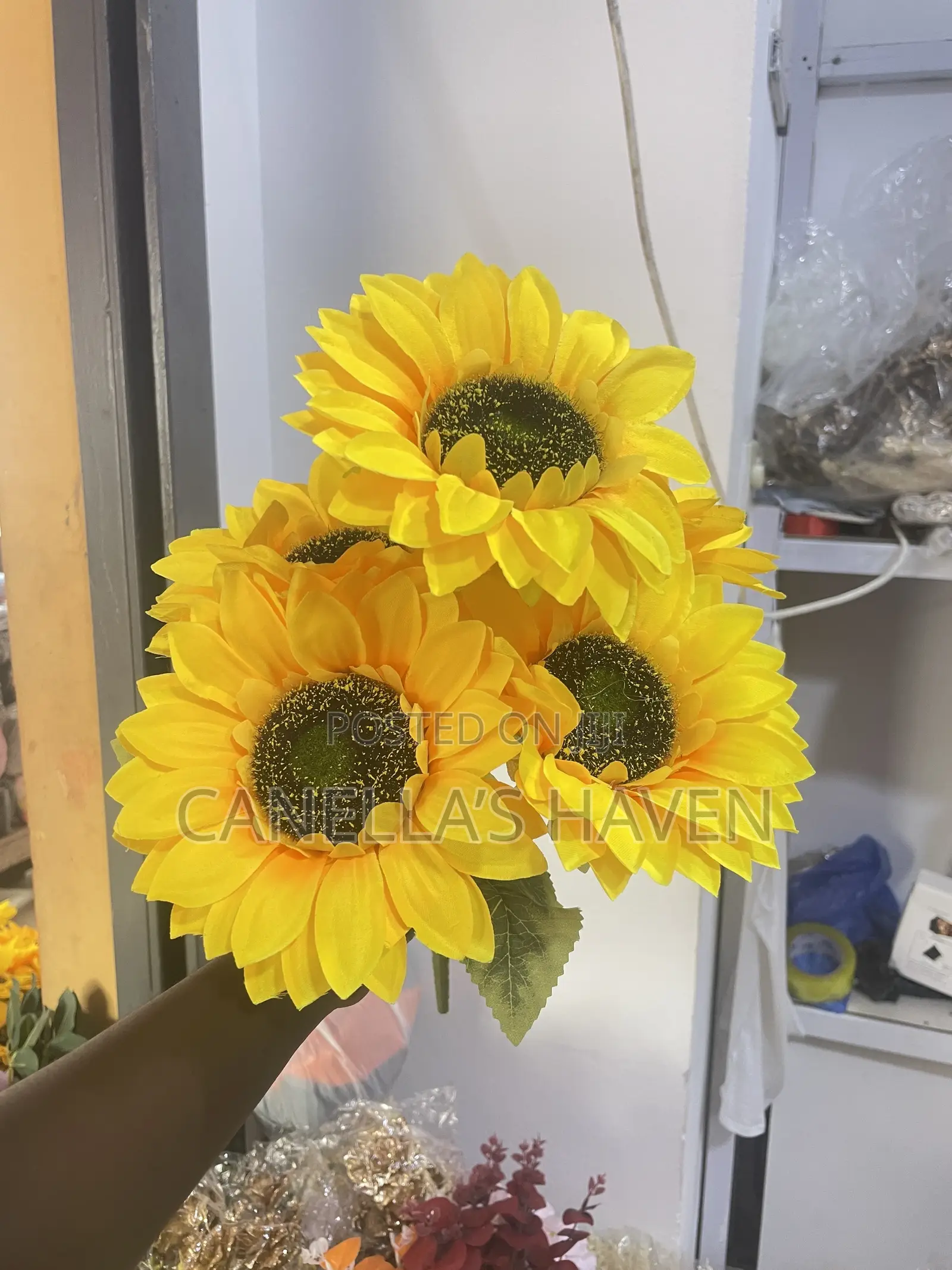 5 Head Artificial Sun Flower Bunch