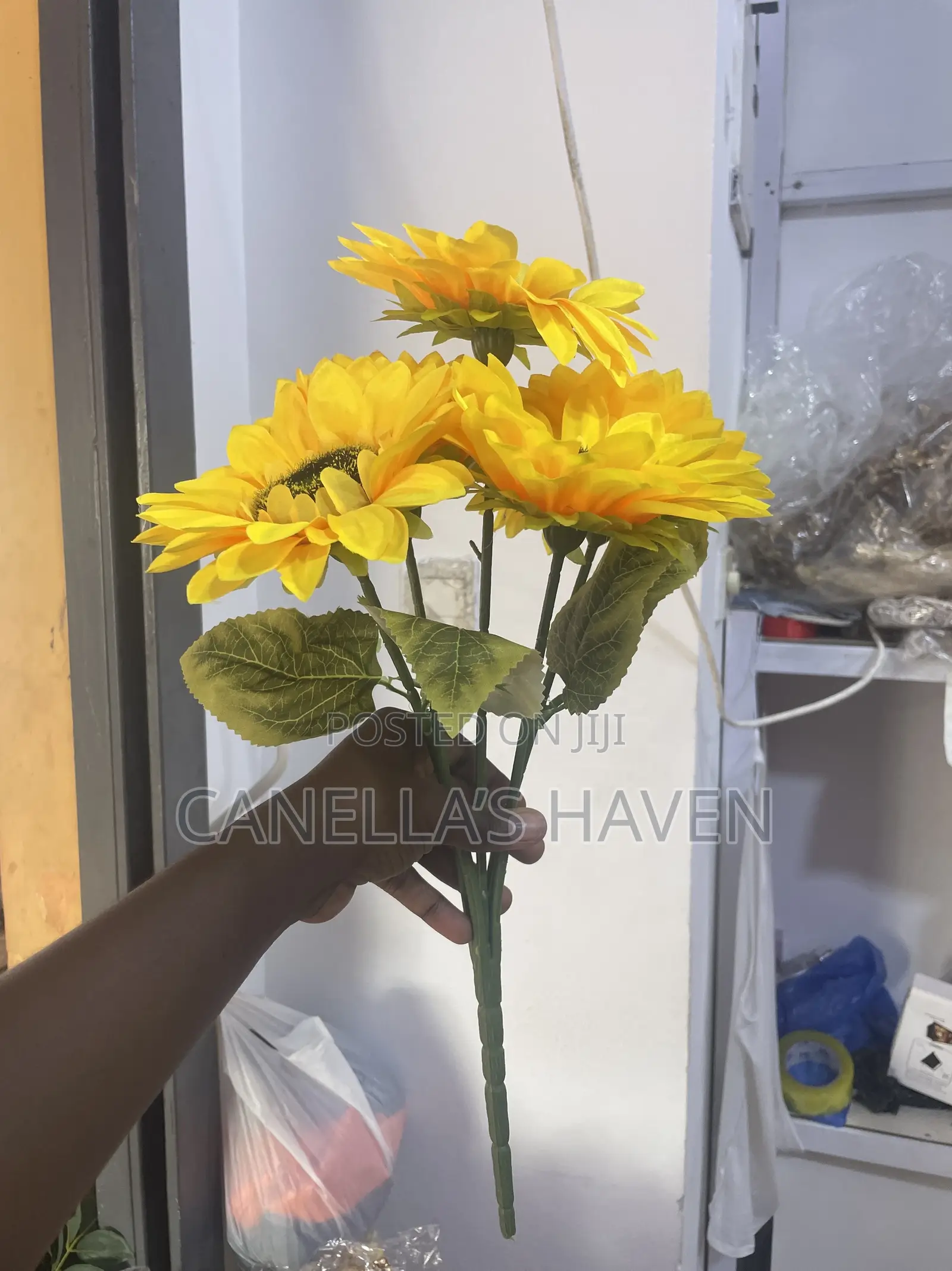 5 Head Artificial Sun Flower Bunch