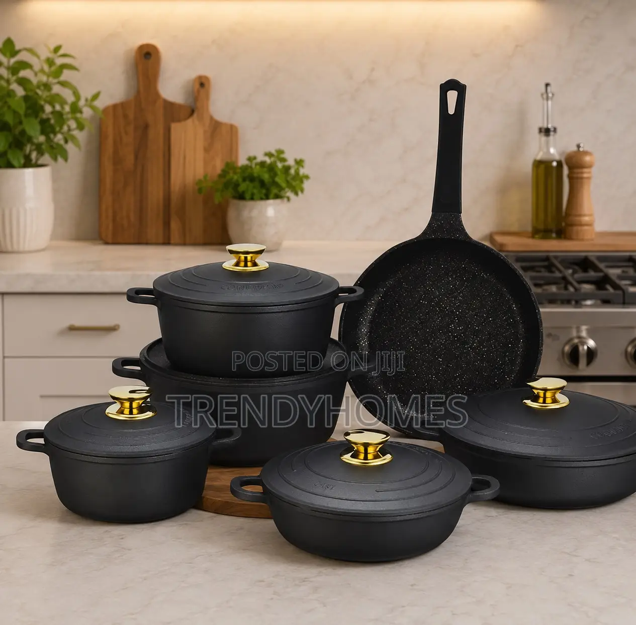11pcs Cast Iron Cookware Set