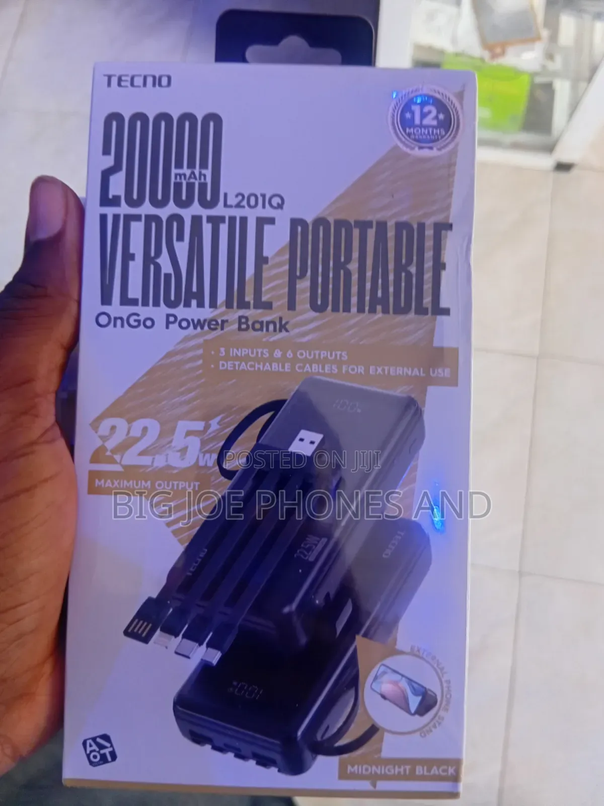 Tecno Versatile Portable Ongo Power Bank