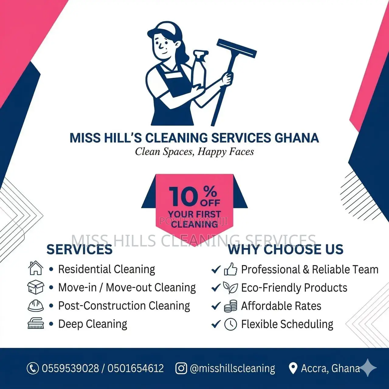 Miss Hills Cleaning Services and Cleaning Products