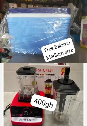 Multipurpose Silver Crest Blender With Free Eskimo Medium Size