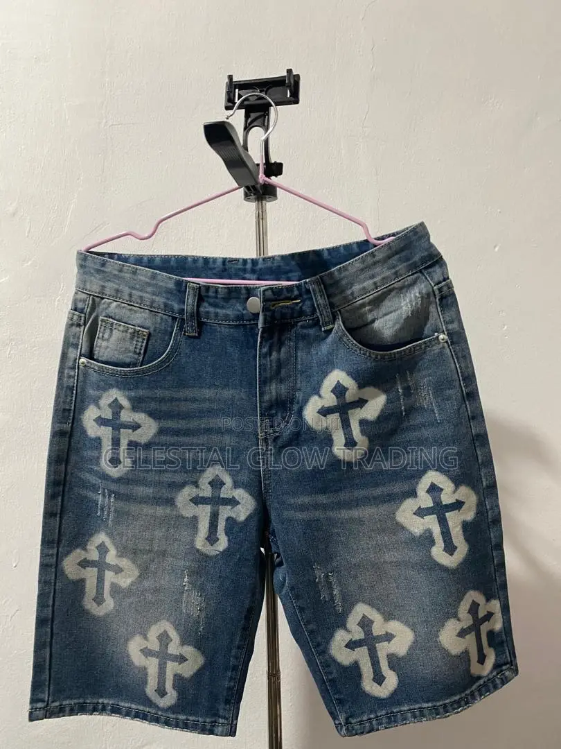 Men’S Street‐Style Denim Shorts