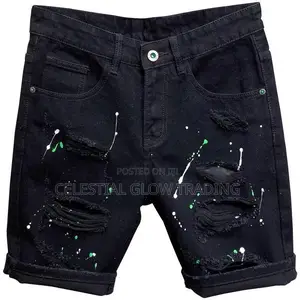 Men’S Street‐Style Denim Shorts