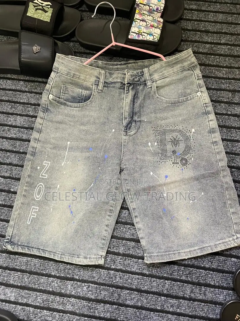 Men’S Street‐Style Denim Shorts