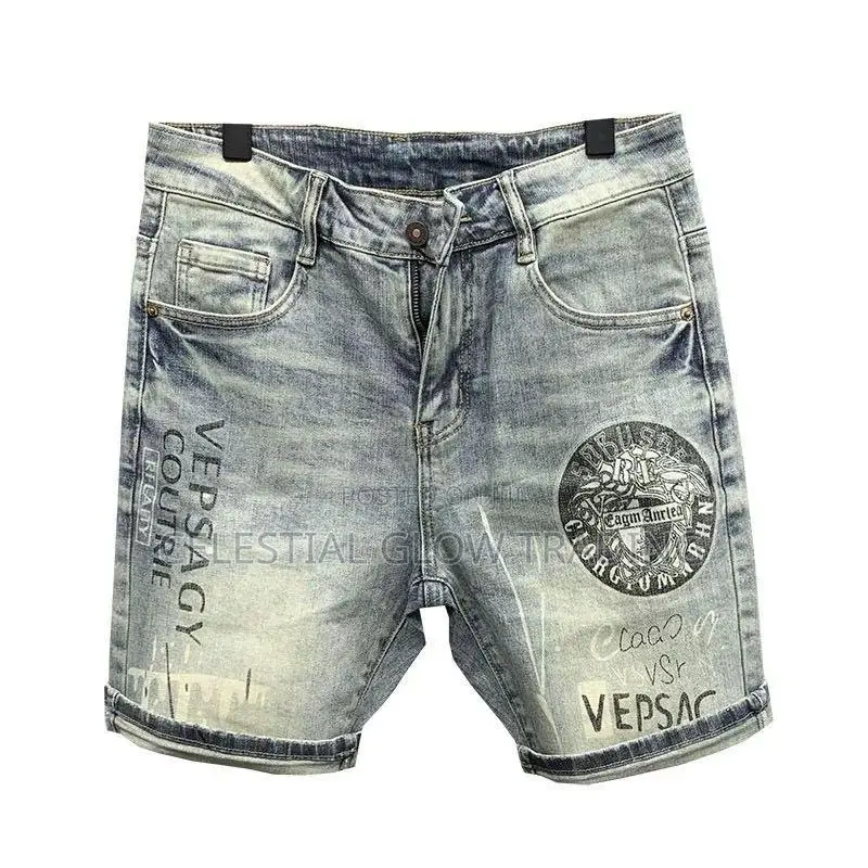 Men’S Street‐Style Denim Shorts