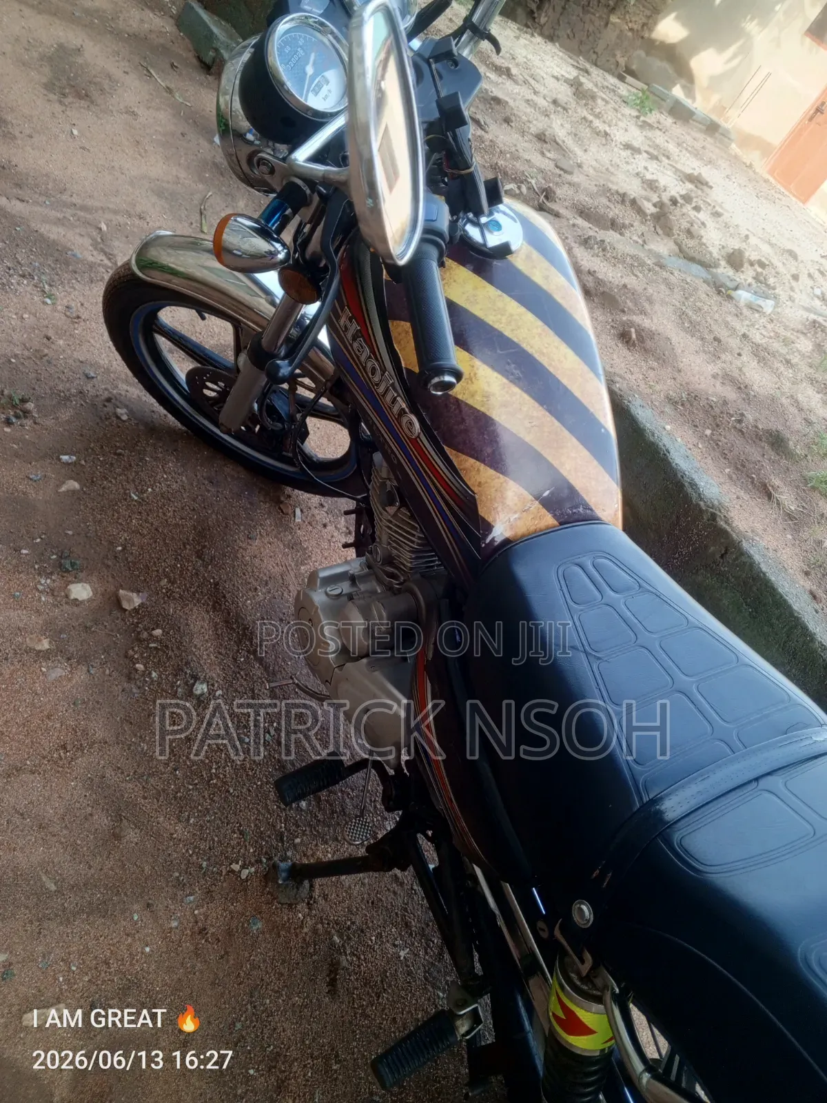 Haojue HJ125-8K 2023 Black