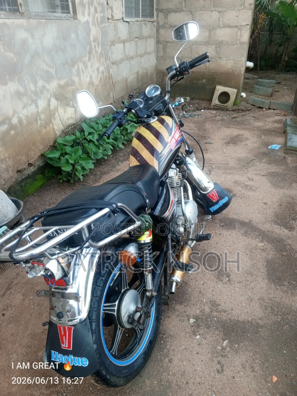 Haojue HJ125-8K 2023 Black