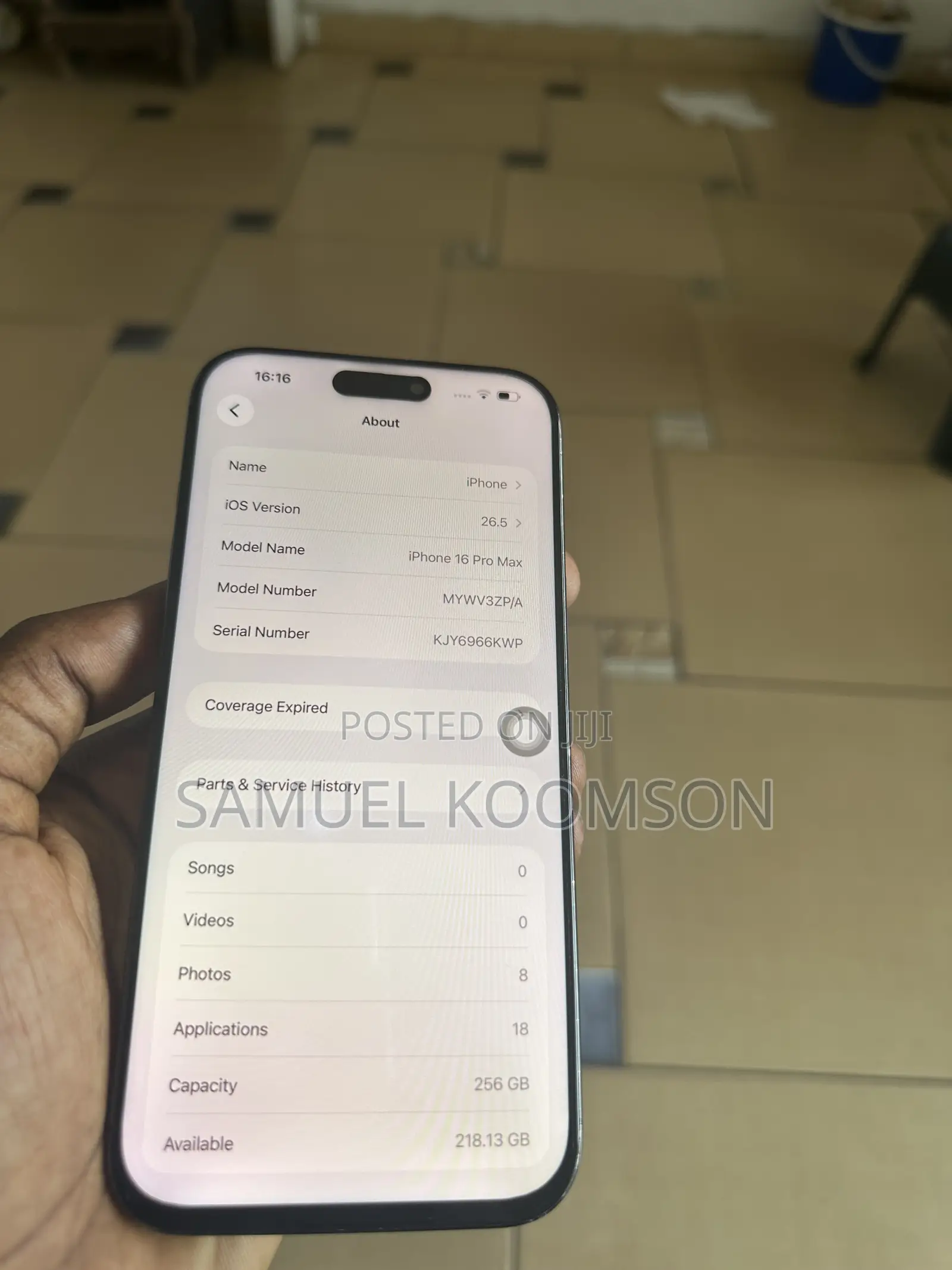 Apple iPhone 16 Pro Max 256 GB Black